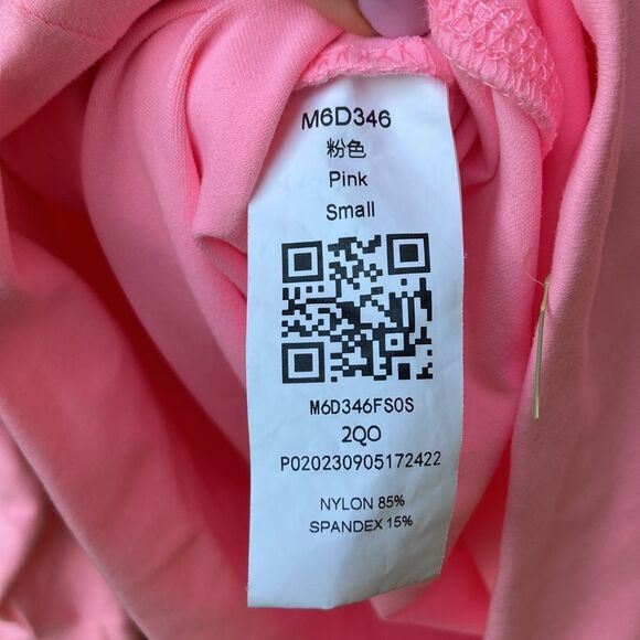 Pink Long Sleeve Cowl Neck Top - Picture 4 of 5